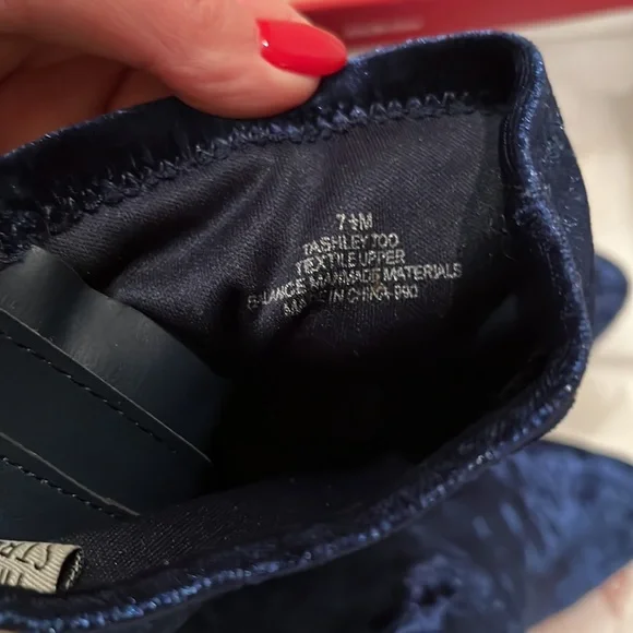 Velvet blue booties - Picture 4 of 7